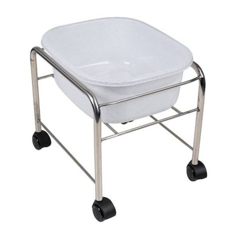 BRODZIK DO PEDICURE PROSTY Z KÓŁKAMI CHROM 131508 BRODZIK DO PEDICURE PROSTY Z KÓŁKAMI CHROM 131508