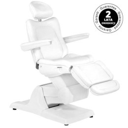 FOTEL KOSMETYCZNY ELEKTR. AZZURRO 870 3 SILN. BIAŁ
