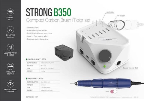 FREZARKA DO MANICURE SAESHIN STRONG B350/H350 FREZARKA DO MANICURE SAESHIN STRONG B350/H350
