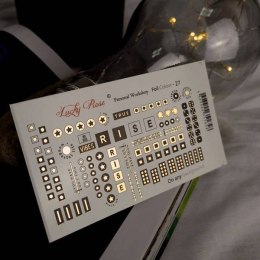 NAKLEJKI NA PAZNOKCIE FOIL COLOR GOLD-27