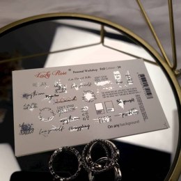 NAKLEJKI NA PAZNOKCIE FOIL COLOR SILVER-24