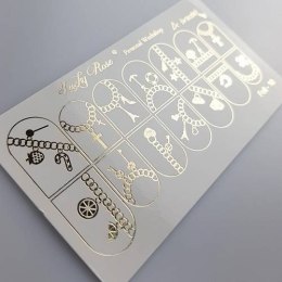 NAKLEJKI NA PAZNOKCIE FOIL GOLD-10