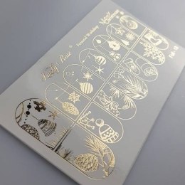 NAKLEJKI NA PAZNOKCIE FOIL GOLD-13