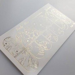 NAKLEJKI NA PAZNOKCIE FOIL GOLD-16