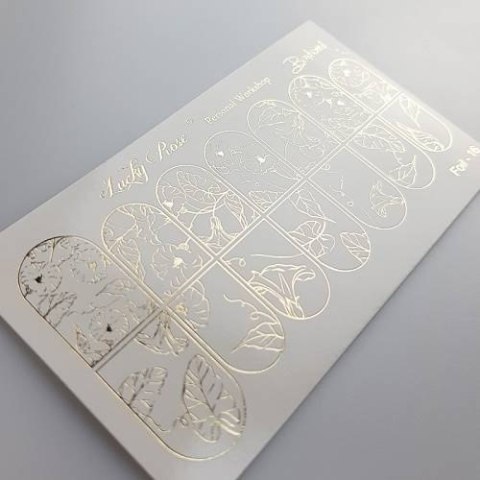 NAKLEJKI NA PAZNOKCIE FOIL GOLD-16 NAKLEJKI NA PAZNOKCIE FOIL GOLD-16