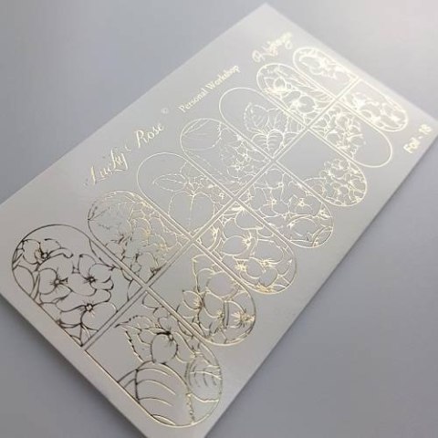NAKLEJKI NA PAZNOKCIE FOIL GOLD-18 NAKLEJKI NA PAZNOKCIE FOIL GOLD-18