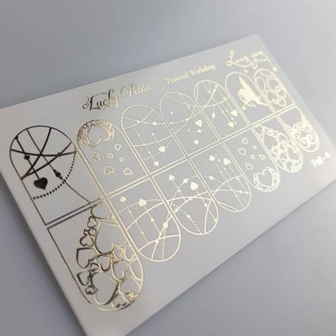 NAKLEJKI NA PAZNOKCIE FOIL GOLD-4 NAKLEJKI NA PAZNOKCIE FOIL GOLD-4