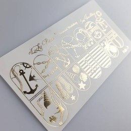 NAKLEJKI NA PAZNOKCIE FOIL GOLD-7