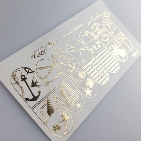 NAKLEJKI NA PAZNOKCIE FOIL GOLD-7 NAKLEJKI NA PAZNOKCIE FOIL GOLD-7