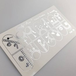 NAKLEJKI NA PAZNOKCIE FOIL SILVER-10
