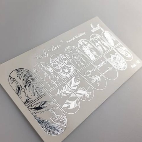 NAKLEJKI NA PAZNOKCIE FOIL SILVER-12 NAKLEJKI NA PAZNOKCIE FOIL SILVER-12