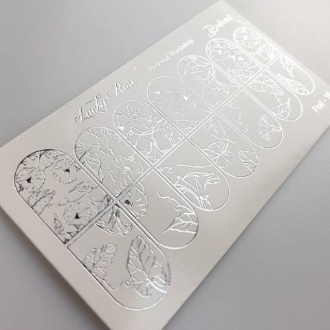 NAKLEJKI NA PAZNOKCIE FOIL SILVER-16 NAKLEJKI NA PAZNOKCIE FOIL SILVER-16