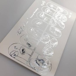 NAKLEJKI NA PAZNOKCIE FOIL SILVER-17
