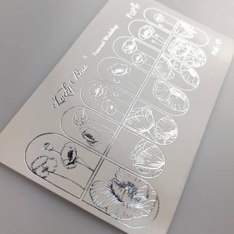 NAKLEJKI NA PAZNOKCIE FOIL SILVER-17 NAKLEJKI NA PAZNOKCIE FOIL SILVER-17