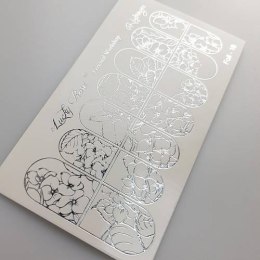 NAKLEJKI NA PAZNOKCIE FOIL SILVER-18