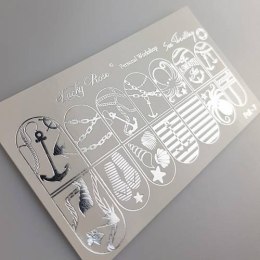 NAKLEJKI NA PAZNOKCIE FOIL SILVER-7