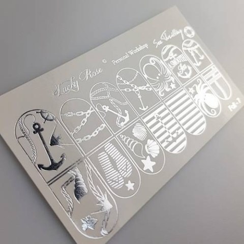 NAKLEJKI NA PAZNOKCIE FOIL SILVER-7 NAKLEJKI NA PAZNOKCIE FOIL SILVER-7