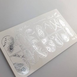 NAKLEJKI NA PAZNOKCIE FOIL SILVER-8