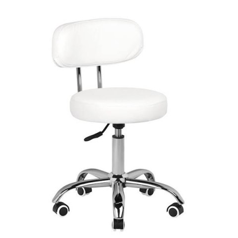 TABORET KOSMETYCZNY BIAŁY A-007 119727 TABORET KOSMETYCZNY BIAŁY A-007 119727