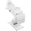FOTEL KOSMETYCZNY ELEKTR. AZZURRO 870 3 SILN. BIAŁ