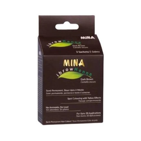 MINA HENNA DO BRWI- DARK BROWN (CIEMNY BRĄZ) MINA HENNA DO BRWI- DARK BROWN (CIEMNY BRĄZ)