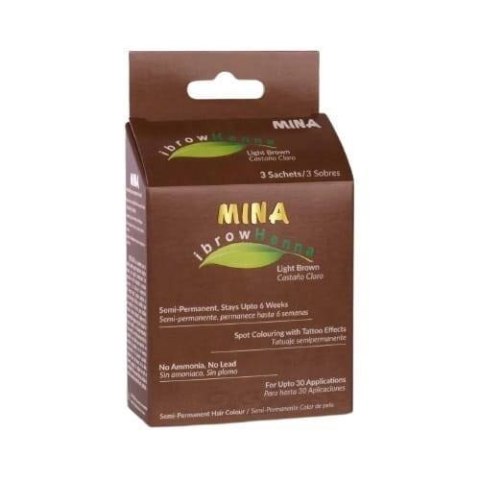 MINA HENNA DO BRWI- LIGHT BROWN (JASNY BRĄZ) MINA HENNA DO BRWI- LIGHT BROWN (JASNY BRĄZ)