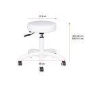 TABORET KOSMETYCZNY AM-303 BIAŁY 134992