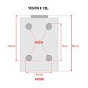 YESON AUTOKLAW SERII E 12L BLACK