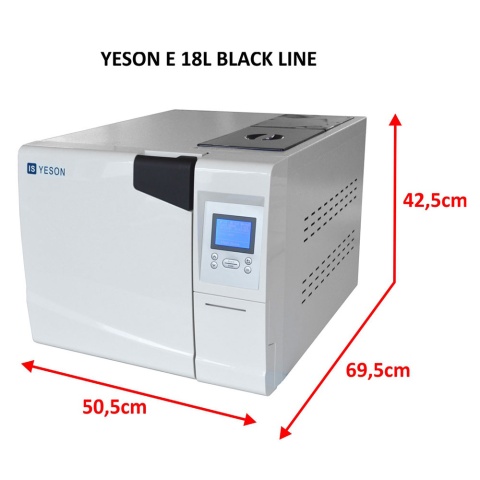 YESON AUTOKLAW SERII E 22L BLACK YESON AUTOKLAW SERII E 22L BLACK