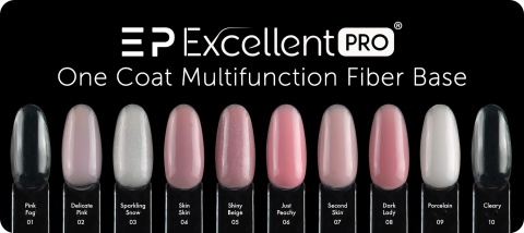 Excellent PRO One Coat Multifunction Fiber Base Pink Fog (01) 11g Excellent PRO One Coat Multifunction Fiber Base Pink Fog (01) 11g