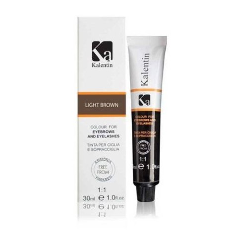 KALENTIN FARBKA DO BRWI I RZĘS - LIGHT BROWN 30ml. KALENTIN FARBKA DO BRWI I RZĘS - LIGHT BROWN 30ml.