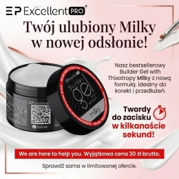 Excellent PRO Builder Gel With Thixotropy Milky 50g LIMITOWANY
