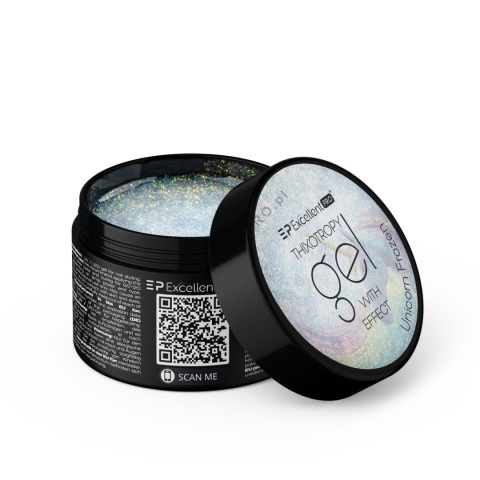 Excellent PRO Thixotropy gel with effect Unicorn Frozen 15g