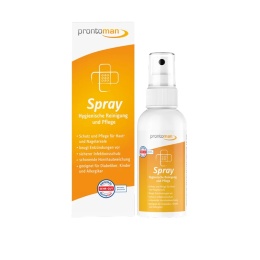 PRONTOMAN Spray 75ml. - preparat o potrójnym działaniu do zmiękczania zrogowaceń i higienicznego oczyszczania skóry