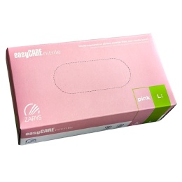 ZARYS Rękawice easyCARE nitrylowe bezpud. pink L