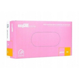 ZARYS Rękawice easyCARE nitrylowe bezpud. pink M